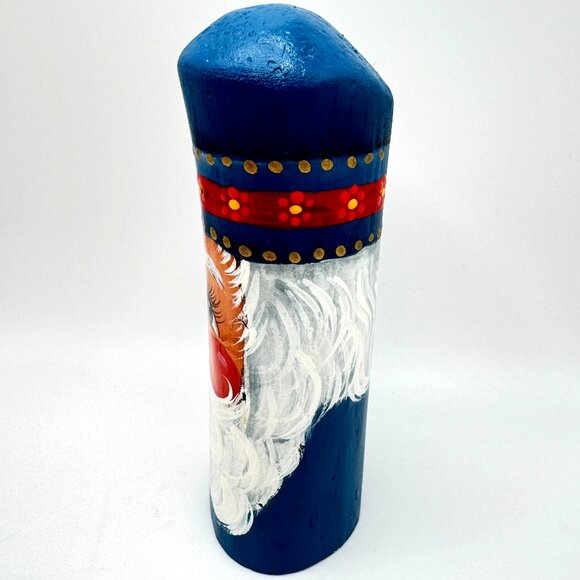 Hand-Painted Wooden Santa Claus Decorative Figure 5.5" Vintage - Picture 12 of 12